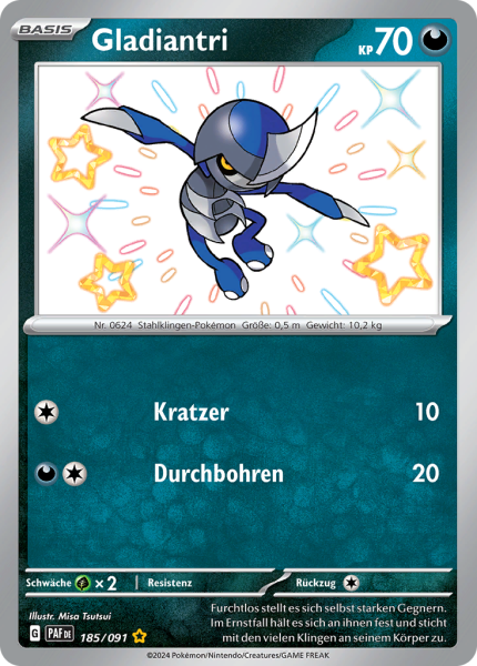 Paldeas Schicksale - 185/91 - Gladiantri - Shiny Rare