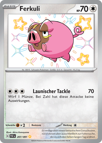 Paldeas Schicksale - 207/91 - Ferkuli - Shiny Rare