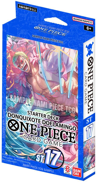 One Piece Card Game – Starter Deck - Blue - Donquixote Doflamingo [ST17] – Englisch