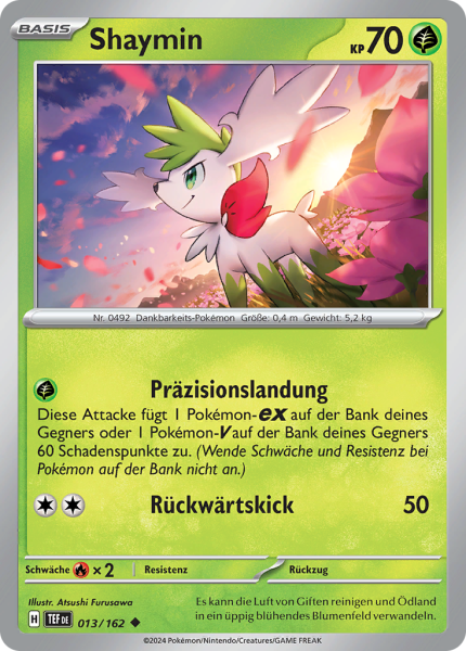 Gewalten der Zeit - 013/162 - Shaymin  - Uncommon - Reverse Holo