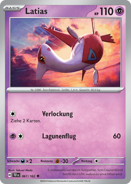 Gewalten der Zeit - 067/162 - Latias  - Uncommon - Reverse Holo