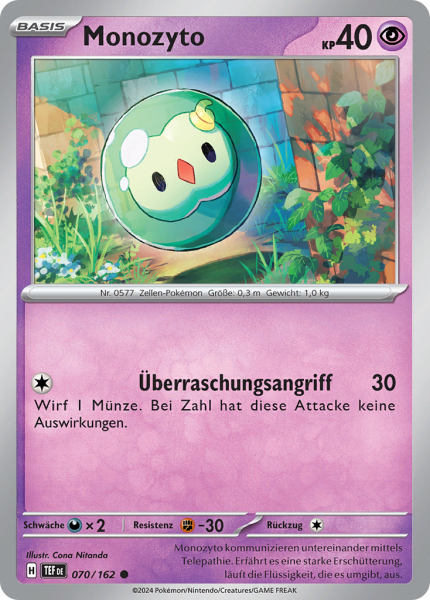 Gewalten der Zeit - 070/162 - Monozyto  - Common - Reverse Holo