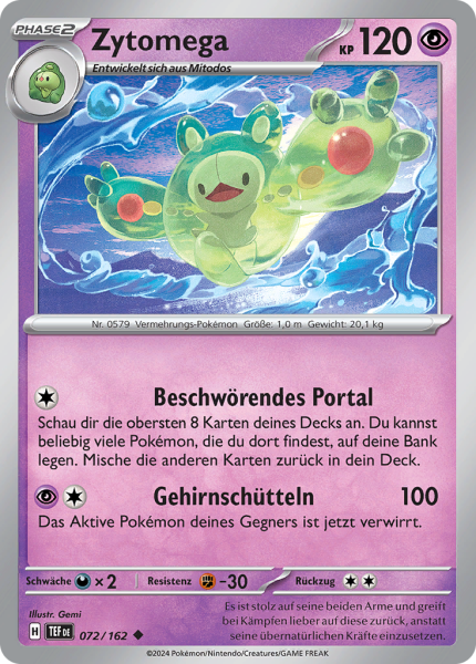 Gewalten der Zeit - 072/162 - Zytomega  - Uncommon - Reverse Holo