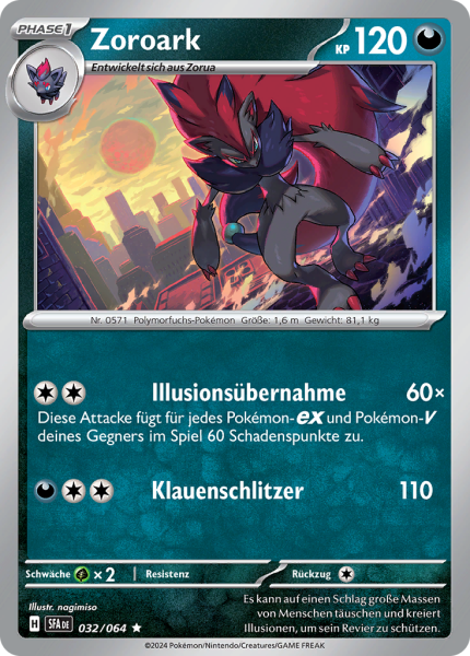 Nebel der Sagen - 032/064 - Zoroark - Holo Rare