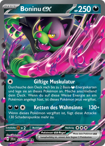 Nebel der Sagen - 036/064 - Boninu-ex - Double Rare