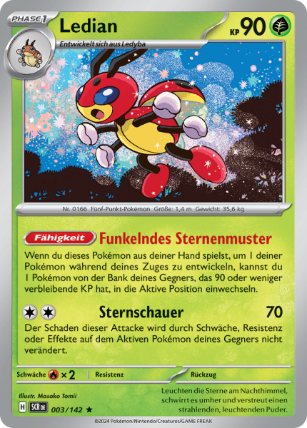 Stellarkrone - 003/142 - Ledian - Holo Rare