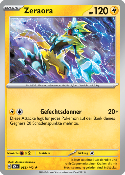 Stellarkrone - 055/142 - Zeraora - Holo Rare