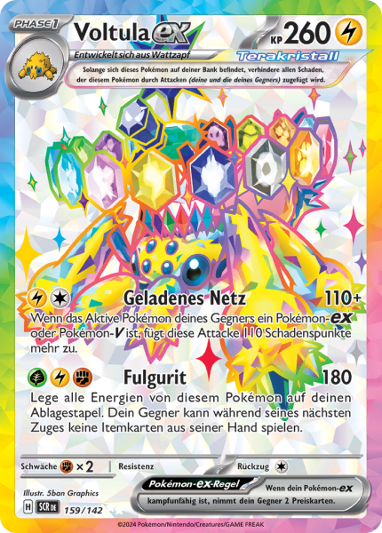 Stellarkrone - 159/142 - Voltula-ex - Ultra Rare - Full Art