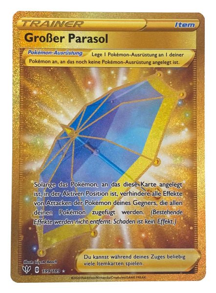 Flammende Finsternis - 199/189 - Großer Parasol - Secret Rare - Gold