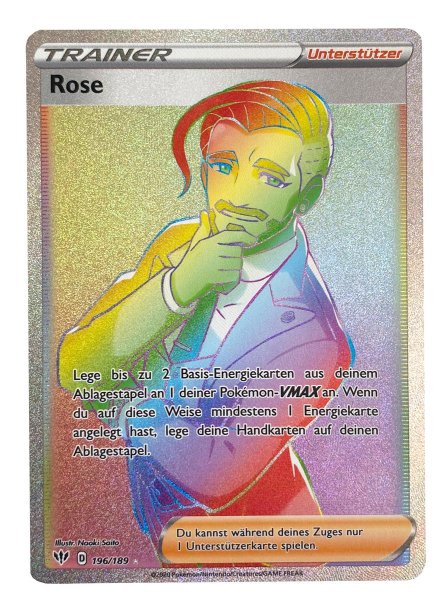 Rose - 196/189 - Flammende Finsternis Rose - 196/189 - Secret Rare - Rainbow