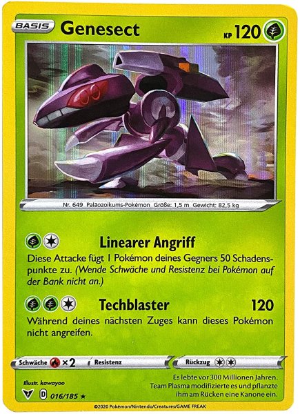 Farbenschock - 016/185 - Genesect - Holo Rare