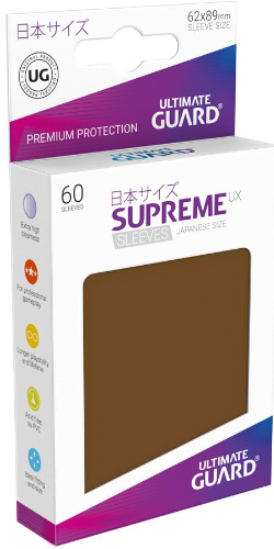 Ultimate Guard - Supreme UX Sleeves - Japanese Size - Brown