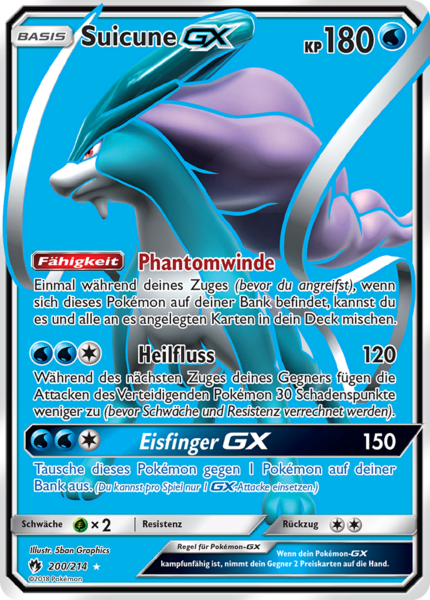Echo des Donners - 200/214 - Suicune GX - Ultra Rare - Full Art